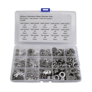 460 PC Stainless Steel Washers Kit