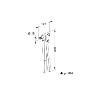 FAR® KJ21 Hand Tool for Blind Rivet Nuts M3-M8 - Image 3